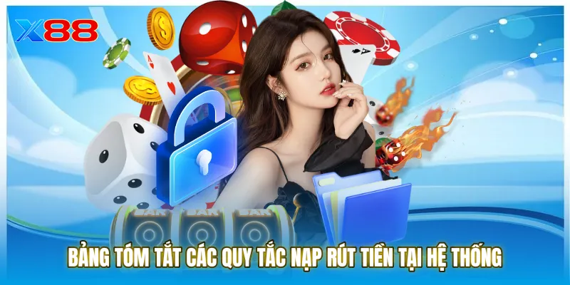 Bảng tóm tắt các quy tắc nạp rút tiền tại hệ thống